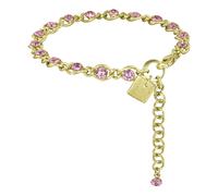 Konplott: Armband Magic Fireball shinny brass, klassisches Gliederarmband in glänzend goldener Fassung, für Damen/Frauen (rose)
