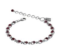 Konplott: Armband Magic Fireball classic, klassisches Gliederarmband mit Kristallsteinen, für Damen/Frauen (dunkelrot)
