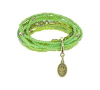 Konplott Armband Petit Glamour d´Afrique grün antik Messing bracelet elastisch