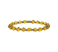Konplott: Armband Petit Glamour d´Afrique yellow single, edles geschliffenes Kristallarmband in gelbgold mit Zwischenelementen, für Damen/Frauen