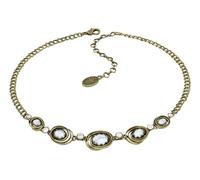 Konplott Boho Twist Halskette Weiss Messing 2420