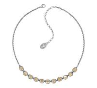 Konplott: Collier Crystal Snake, modernes Collier mit geschliffenen Kristallkugeln, für Damen/Frauen (beige)