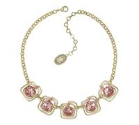Konplott: Collier To The Max pink, aufwendiges Collier mit Metallgeflecht und Kristallsteinen, für Damen/Frauen