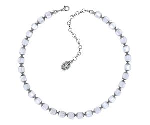 konplott - Halskette - Crystal Snake blau/weiß