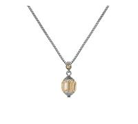 Konplott: Kette/Anhänger Crystal Snake simple, einfacher geschliffener Kristallstein inklusive Kette, für Damen/Frauen (beige)