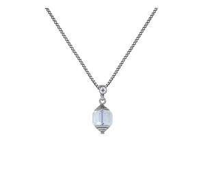 Konplott: Kette/Anhänger Crystal Snake simple, einfacher geschliffener Kristallstein inklusive Kette, für Damen/Frauen (weiß)