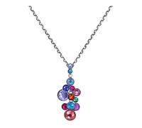 Konplott: Kette/Anhänger Water Cascade big, großer traubenförmiger Kristallanhänger inklusive Kette, für Damen/Frauen (multi)