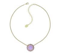 Konplott - KONPLOT Halskette 70s Circle lila antik Messing