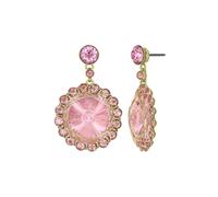 Konplott - KONPLOT Ohrringe Steckverschluss 70s Circle pink antik Messing