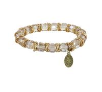 Konplott - KONPLOTT Armband elastisch Festival beige antik Messing