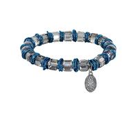 Konplott - KONPLOTT Armband elastisch Festival blau grau antik Silber