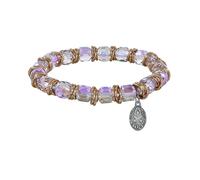 Konplott - KONPLOTT Armband elastisch Festival lila antik Silber