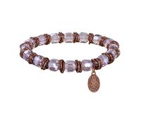 Konplott - KONPLOTT Armband elastisch Festival pink antik Kupfer