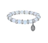 Konplott - KONPLOTT Armband elastisch Festival weiÃŸ antik Silber