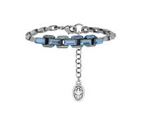 Konplott - KONPLOTT Armband Industrial Snake antik Silber blau bracelet