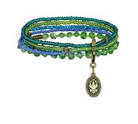 Konplott - KONPLOTT Armband Petit Glamour d´Afrique antik Messing blau grün