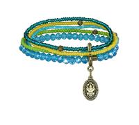 Konplott - KONPLOTT Armband Petit Glamour d´Afrique antik Messing blau grün gelb