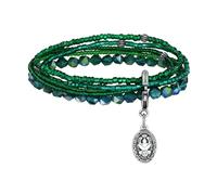 Konplott - KONPLOTT Armband Petit Glamour d´Afrique antik Silber dunkelgrün