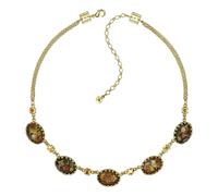 Konplott - KONPLOTT Halskette Collier Chinoiserie braun antik Messing glänzend