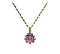 Konplott - KONPLOTT Halskette mit Anhänger Artdecode antik Messing Pink