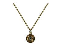 Konplott - KONPLOTT Kette mit Anhänger Donutissima Braun Grau antik Messing necklace