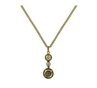 Konplott - KONPLOTT Kette mit Anhänger Donutissima braun grau antik Silber Halskette necklace