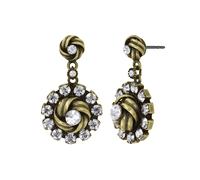 Konplott - KONPLOTT Ohrringe Stecker La Comtesse II weiß antik Messing