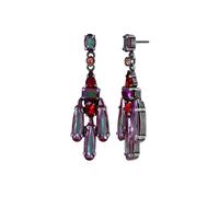 Konplott - KONPLOTT Ohrstecker Strictly Beautiful dunkelrot antik Silber