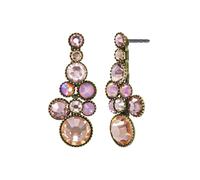 Konplott - Konplott Ohrstecker Water Cascade antik Messing Beige Pink