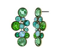 Konplott - Konplott Ohrstecker Water Cascade antik Messing Grün