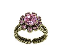 Konplott - KONPLOTT Ring Artdecode antik Messing Pink