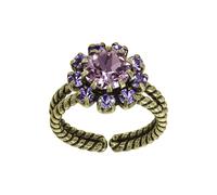 Konplott - KONPLOTT Ring Artdecode antik Messing Pink