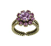Konplott - KONPLOTT Ring Artdecode antik Messing Pink