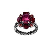 Konplott - KONPLOTT Ring Strictly Beautiful dunkelrot antik Silber