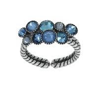 Konplott - KONPLOTT Ring Water Cascade Blau antik Silber