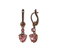 konplott - Ohrringe - Hearts for Us pink