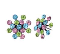 konplott - Ohrringe - Magic Fireball blau/grün/pink