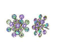 konplott - Ohrringe - Magic Fireball grün/lila