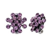 konplott - Ohrringe mit Clip - Magic Fireball lila