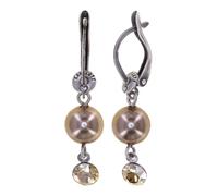 konplott - Ohrringe - Pearl Shadow beige