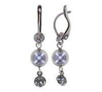 konplott - Ohrringe - Pearl Shadow silver