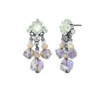 konplott - Ohrstecker baumelnd - Indian Summer beige/gelb/lila