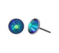 konplott - Ohrstecker - Black Jack blau