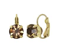 konplott - Ohrstecker - Black Jack braun/gold