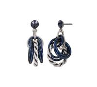 konplott - Ohrstecker - Kaleidotropical blau/schwarz/silver