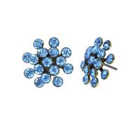 konplott - Ohrstecker - Magic Fireball Mini blau/gold