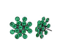 konplott - Ohrstecker - Magic Fireball Mini grün/silver