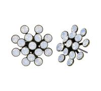 konplott - Ohrstecker - Magic Fireball weiß