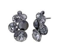 konplott - Ohrstecker - Petit Glamour grau/schwarz