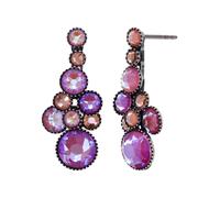 konplott - Ohrstecker - Water Cascade rot/violet